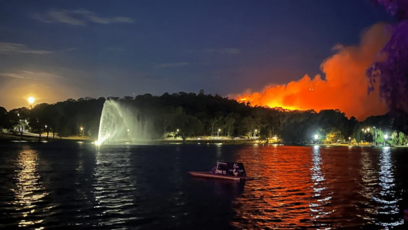 Tandil sigue en llamas: bomberos trabajan para cesar el fuego en el Cerro de la Cruz