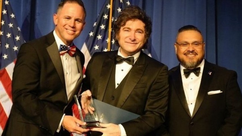 Milei volvió sin foto con Trump y se viralizó su imagen junto a Natalia Denegri