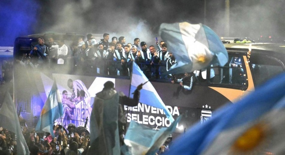 Una multitud recibió a la Selección de Scaloni, tras el subcampeonato mundial en EEUU