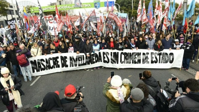20 años de la Masacre de Avellaneda: Organizaciones se movilizaron con críticas al Gobierno