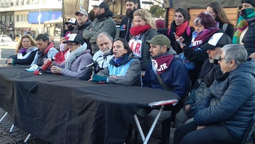 Piqueteros de izquierda anunciaron una movilización a Plaza de Mayo con acampe para el jueves 14